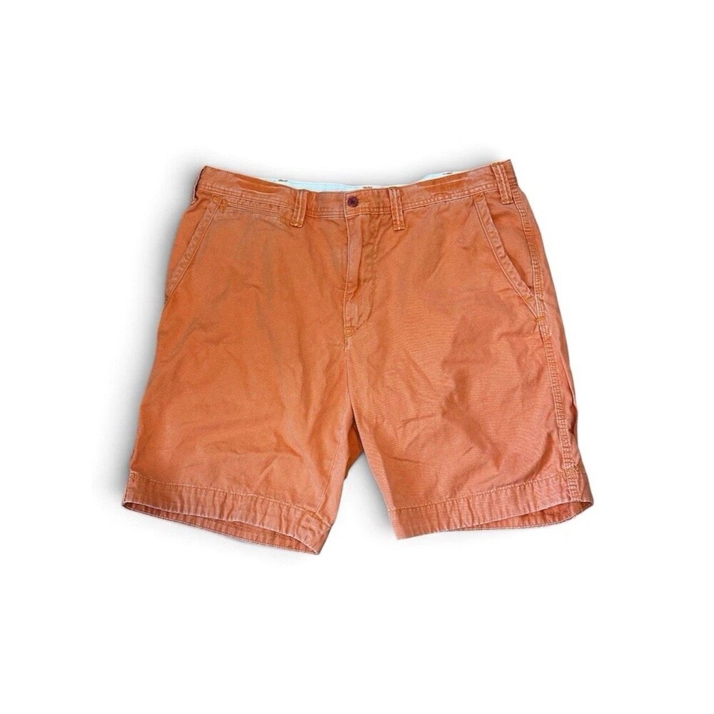 Polo Ralph Lauren Mens Chino Shorts Size 36 Orange Peach Cotton Twill Vintage